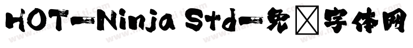 HOT-Ninja Std字体转换